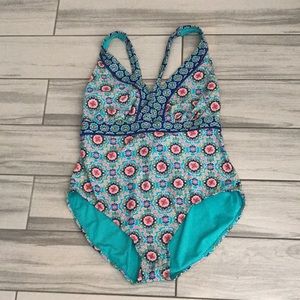 CATALINA Women Mandala Crossback One Piece Swimwear | 2X 18-20